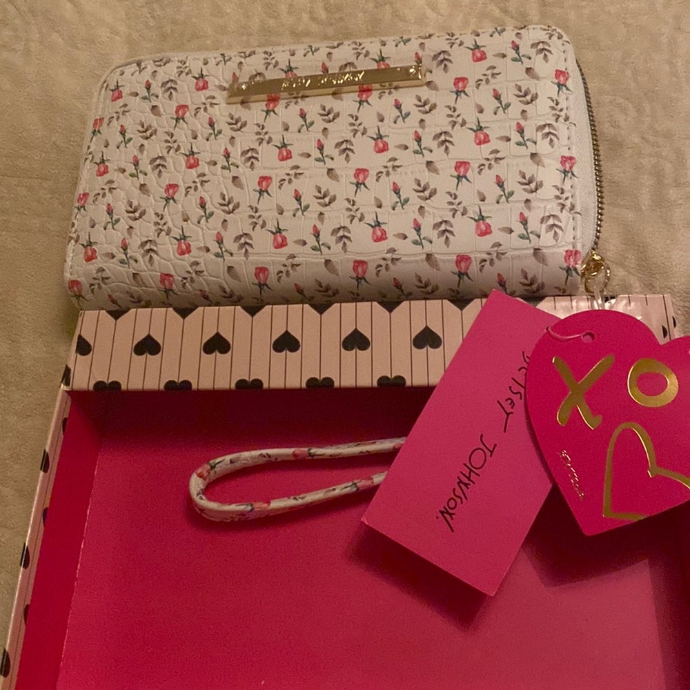 Betsy Johnson wristlet wallet